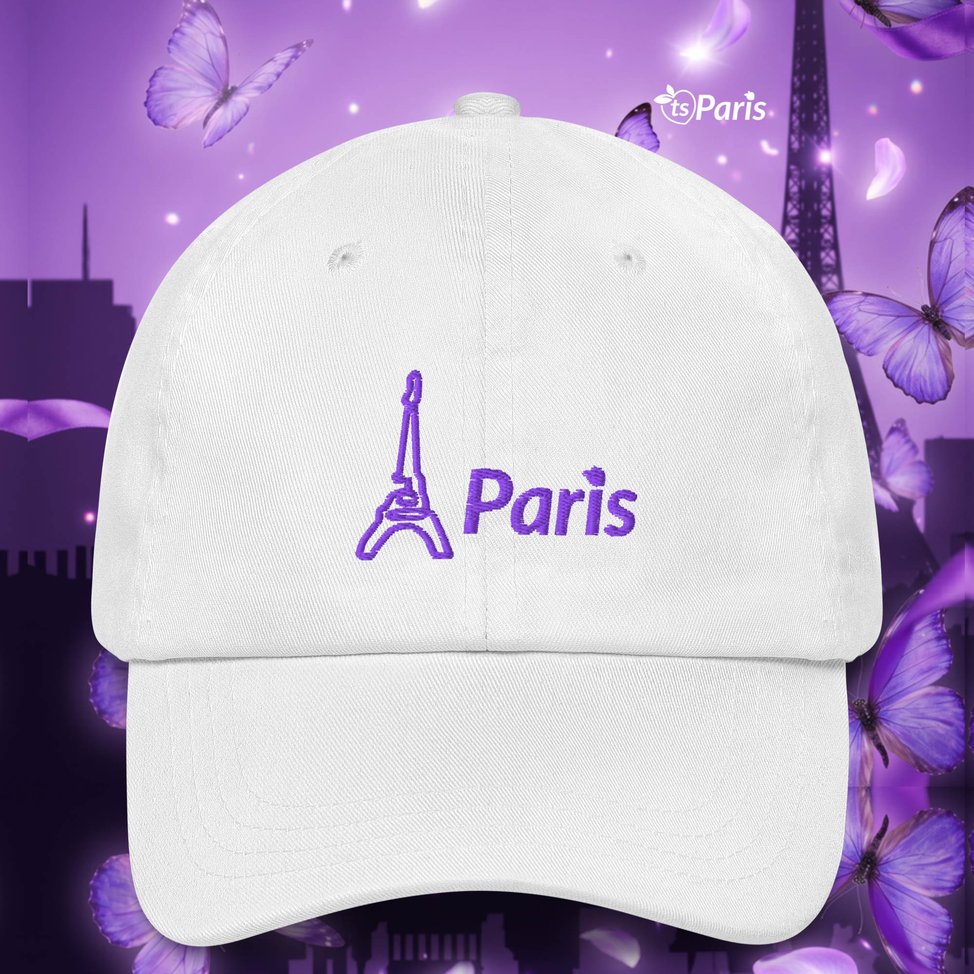 tsgabrielle® • Paris - La Tour Eiffel • Boné • Branco