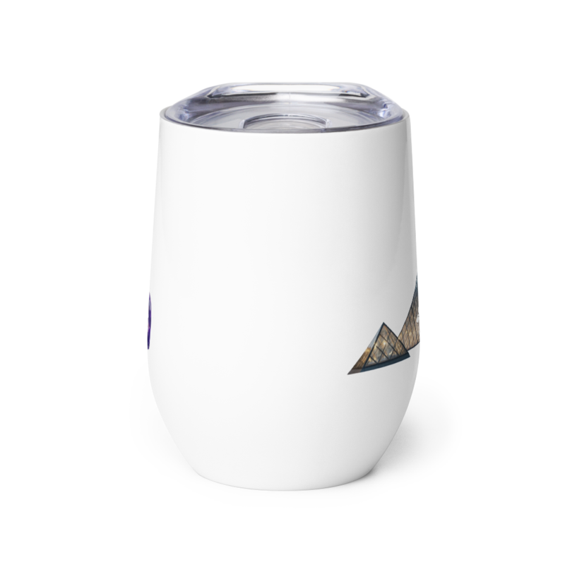 tsgabrielle® • Paris – The Louvre Pyramid • Wine copo termico • 12 oz