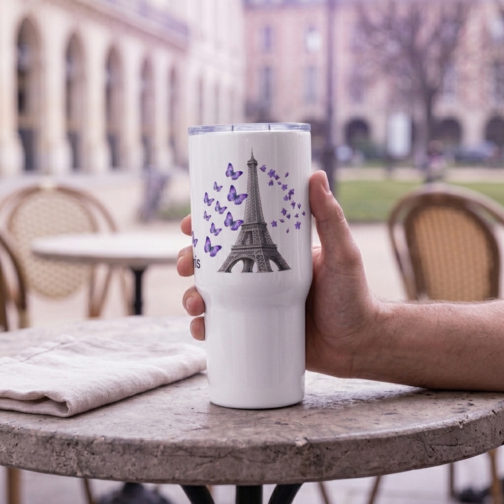tsgabrielle® • Paris - Torre Eiffel • Caneca com Alça • 2 Tamanhos - View 10