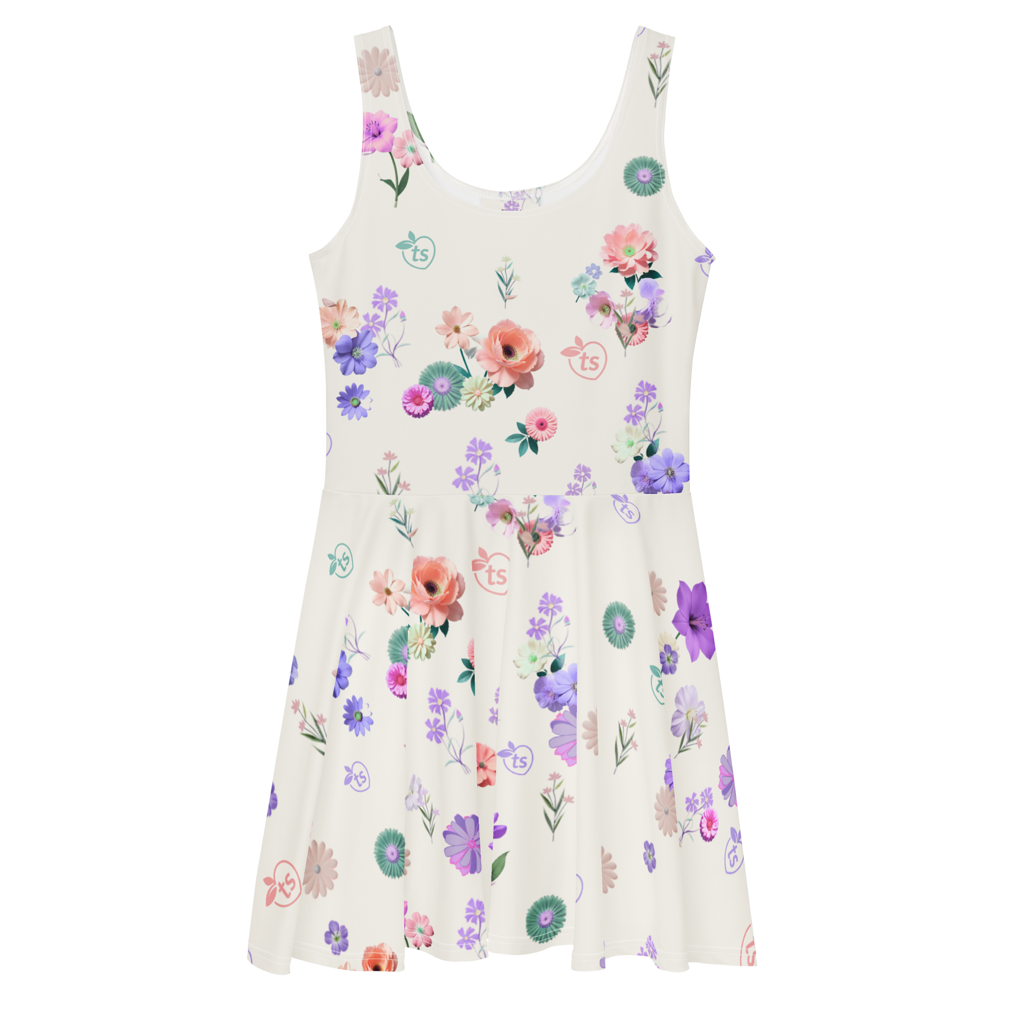 tsgabrielle® • Para Ela • TransFLOWer™ • Vestido Skater • Branco