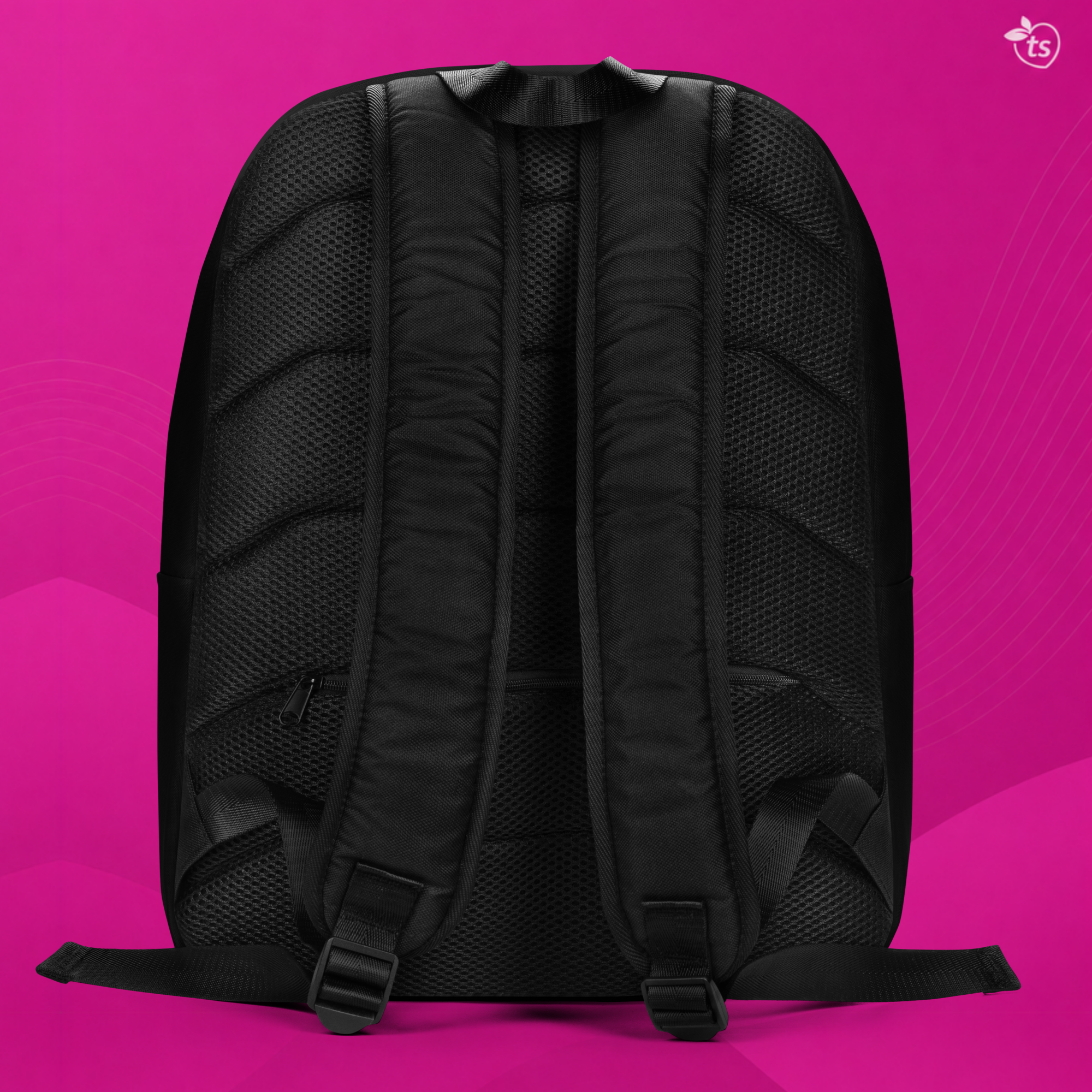 tsgabrielle® • Flamant Rosa • Mochila Minimalista • Preto - View 7