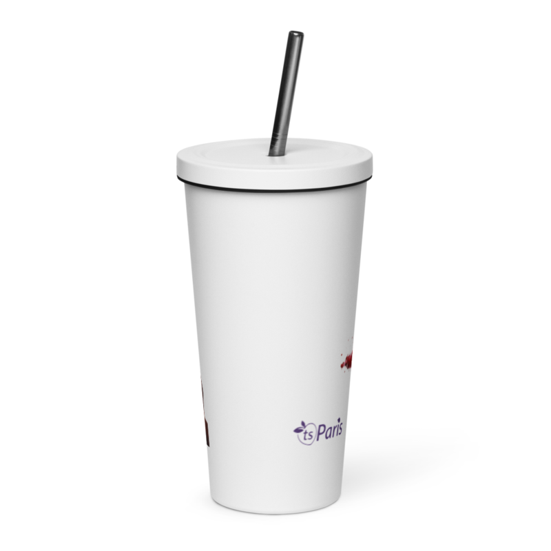 tsgabrielle® • Paris - Napoleon Bonaparte • copo termico • Stainless Steel • branco • 20 oz
