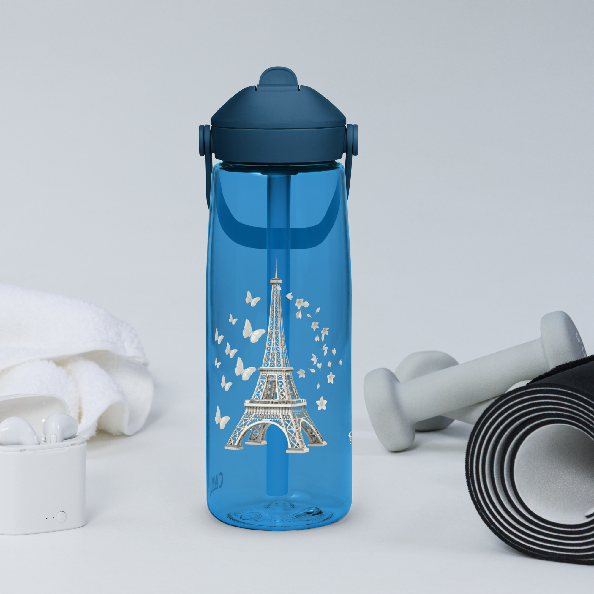 CamelBak® Eddy® by tsgabrielle® • Paris - La Tour Eiffel • Garrafa esportiva • Flip Straw • 3 cores • 25 oz