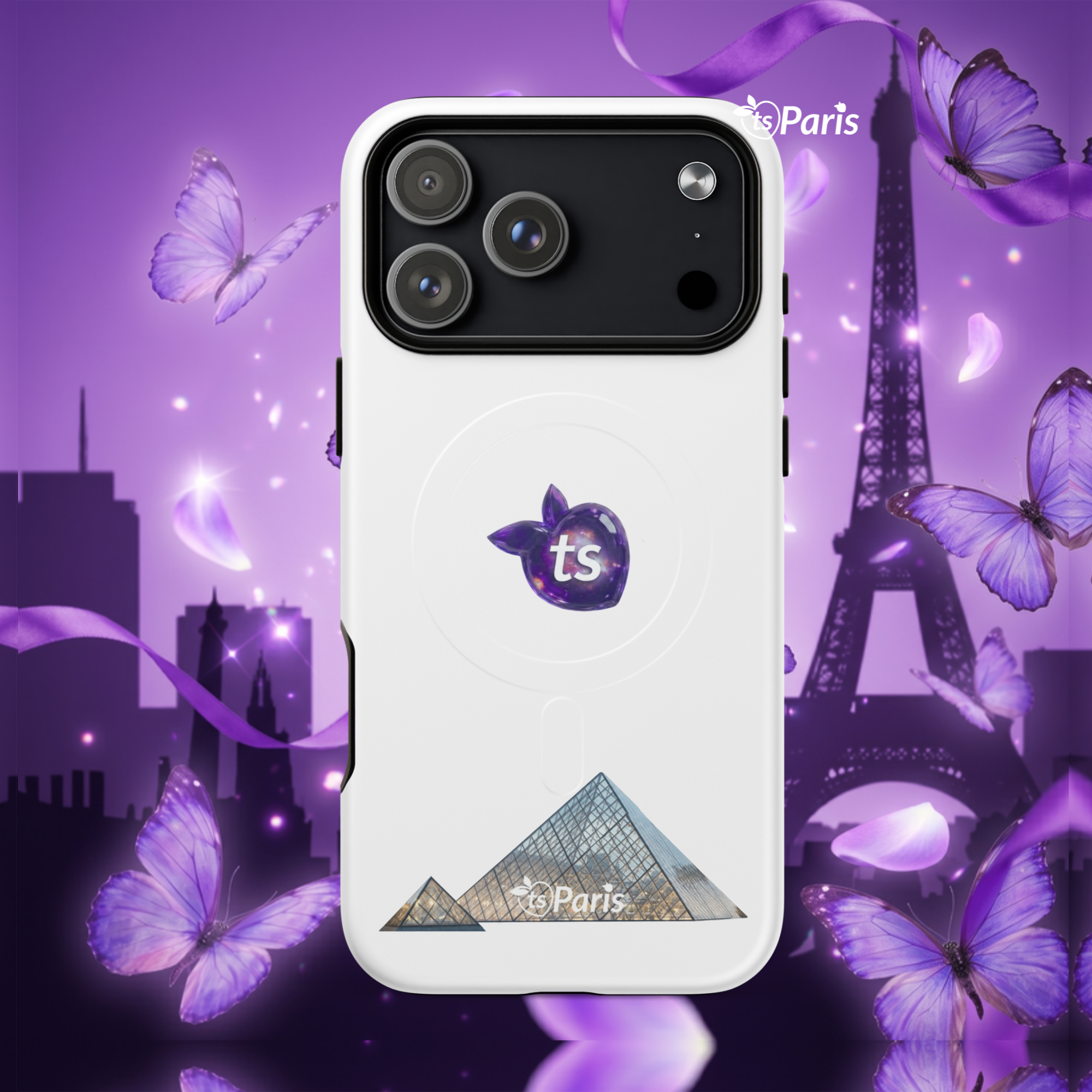tsgabrielle® • Paris - The Louvre Pyramid • Tough Case • MagSafe® • Compatible with iPhone® • Latest Models