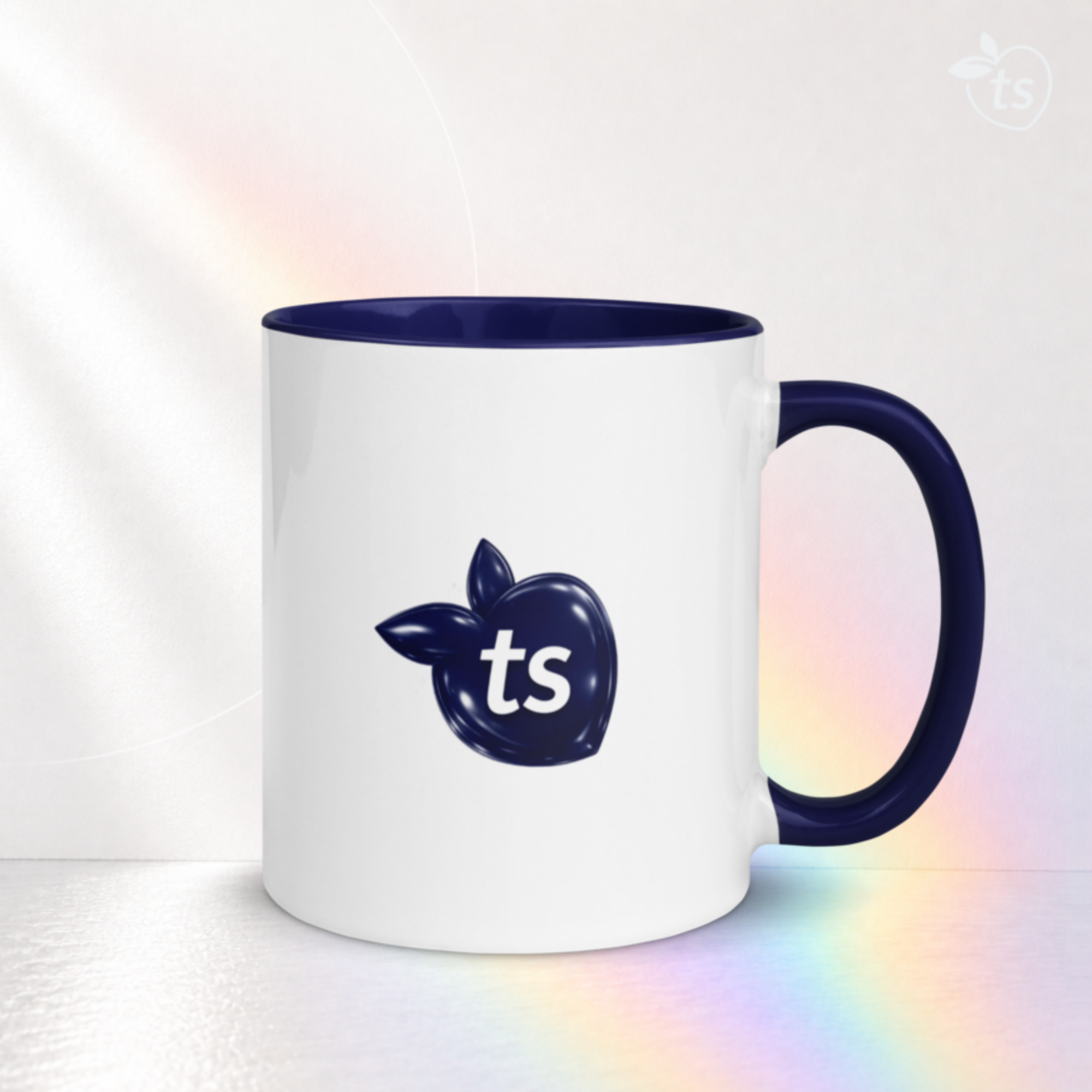 tsgabrielle® • caneca with Color Dark azul Inside • ceramica • 11 oz