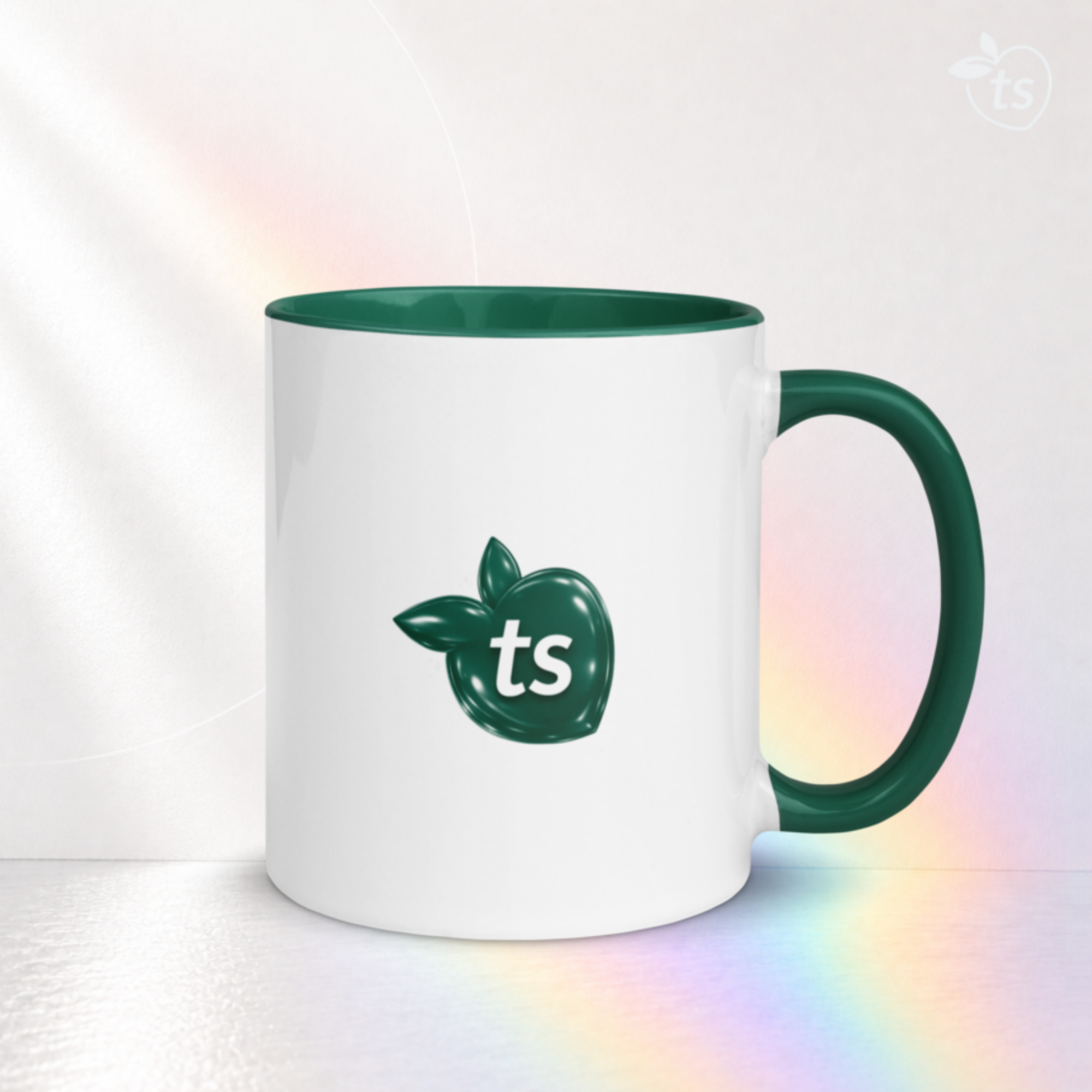 tsgabrielle® • caneca with Color Dark verde Inside • ceramica • 2 Sizes