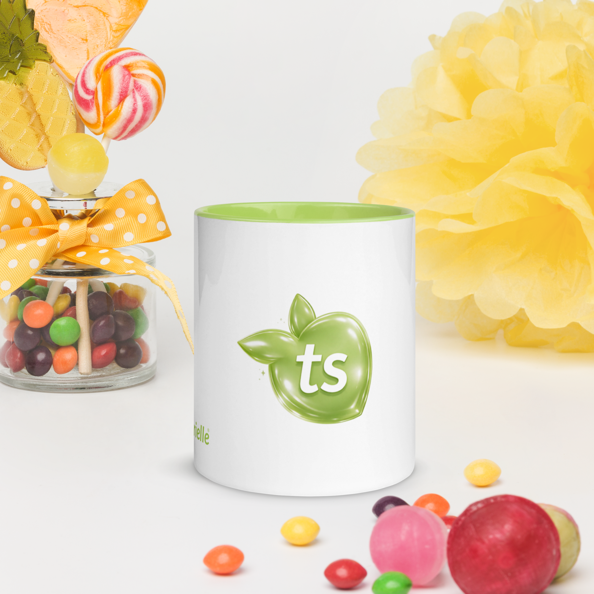 tsgabrielle® • Mug with Color Lime Inside • Ceramic • 11 oz - View 9
